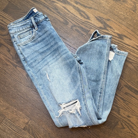 Altar'd State Denim - Altar'd State Light Blue Distressed Skinny Jeans